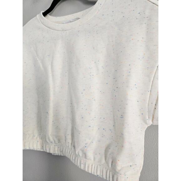 Anthropologie Eldoie Confetti Crop Sweatshirt M NWT - Picture 4 of 5